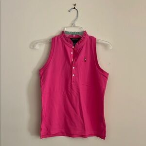 Ralph Lauren Kids’ Pink Sleeveless Polo Top